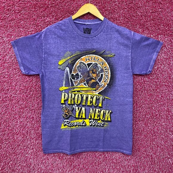 Wutang Killa Bees Protect Ya Neck Records West T-Shirt Medium - Picture 1 of 4